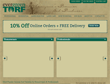 Tablet Screenshot of evergreenturf.com